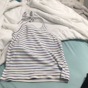 American eagle striped halter top